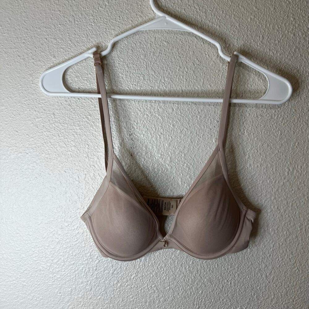 Thirdlove 24/7 classic uplift plunge bra in tan nude 32C